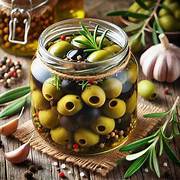 Vasetto di Olive verdi sott'olio